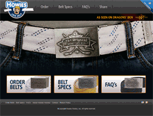 Tablet Screenshot of hockeylacebelt.ca